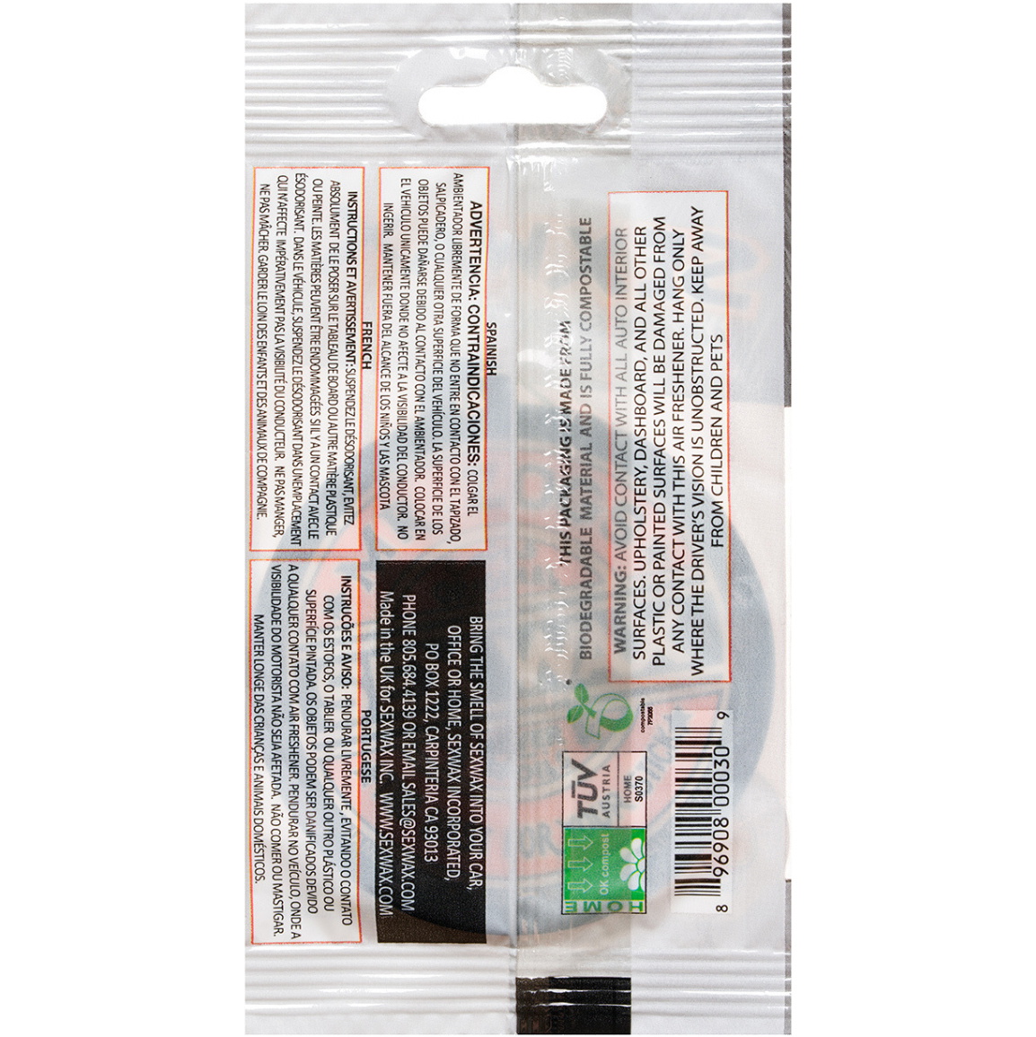 2026 Sex Wax Air Freshener SWAF - Orange